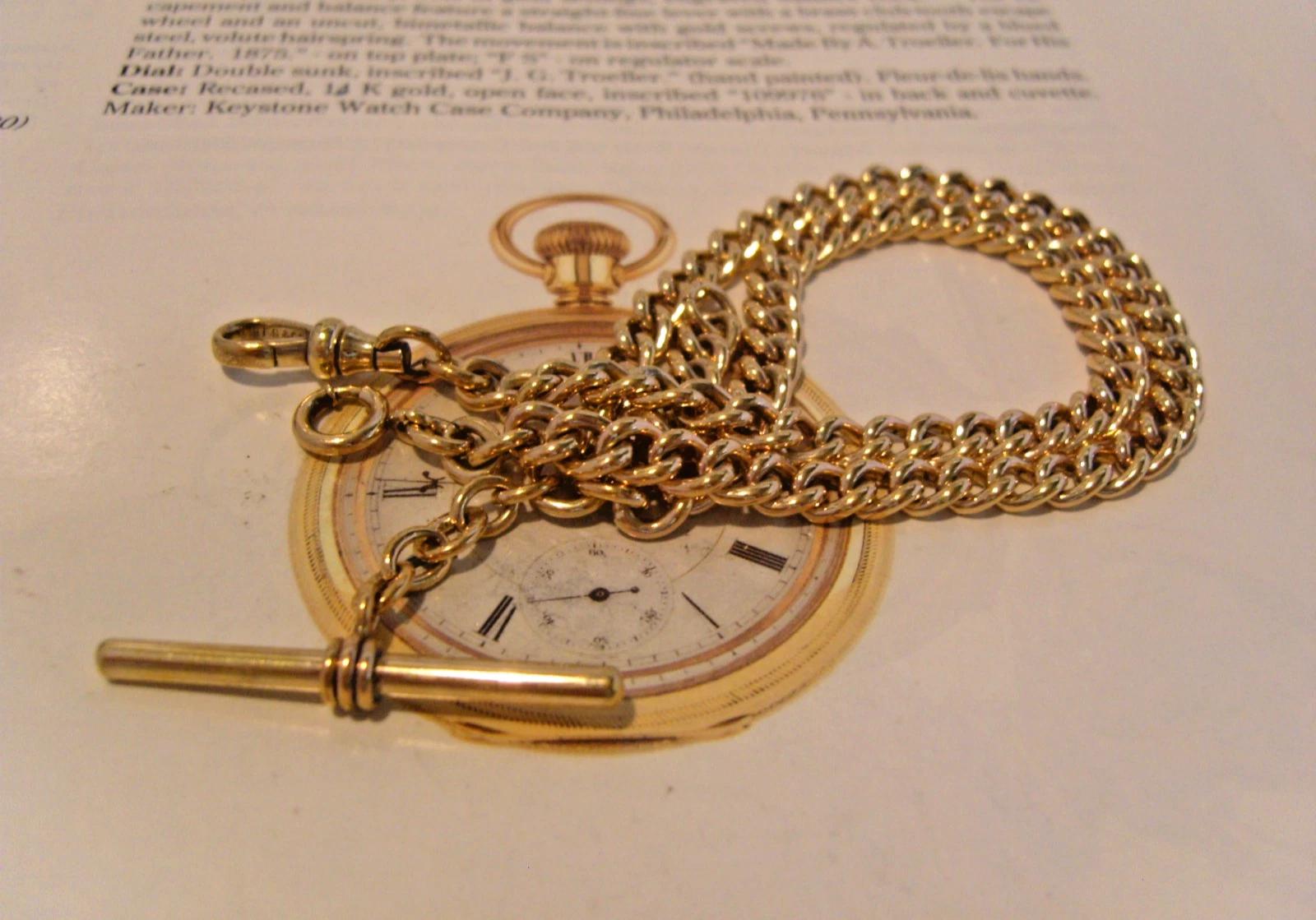 Pocket Watch Chain 12ct Rolled Rolled Gold Dated 1920 Antique Double Albert 32.9g (1 of 15) Pocket Watch Chain 12ct Rolled Rolled Gold Dated 1920 Antique Double Albert 32.9g (1 of 15)
