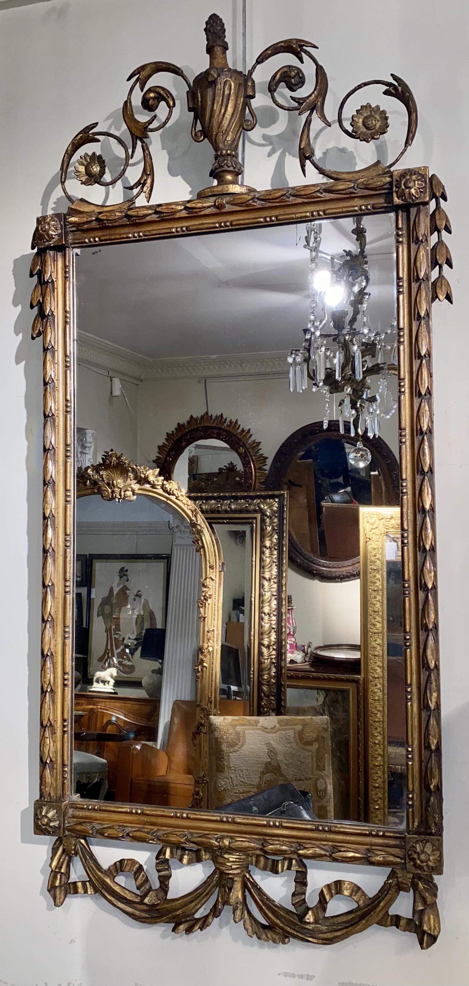 Louis XVI Giltwood Mirror (1 of 4) Louis XVI Giltwood Mirror (1 of 4)