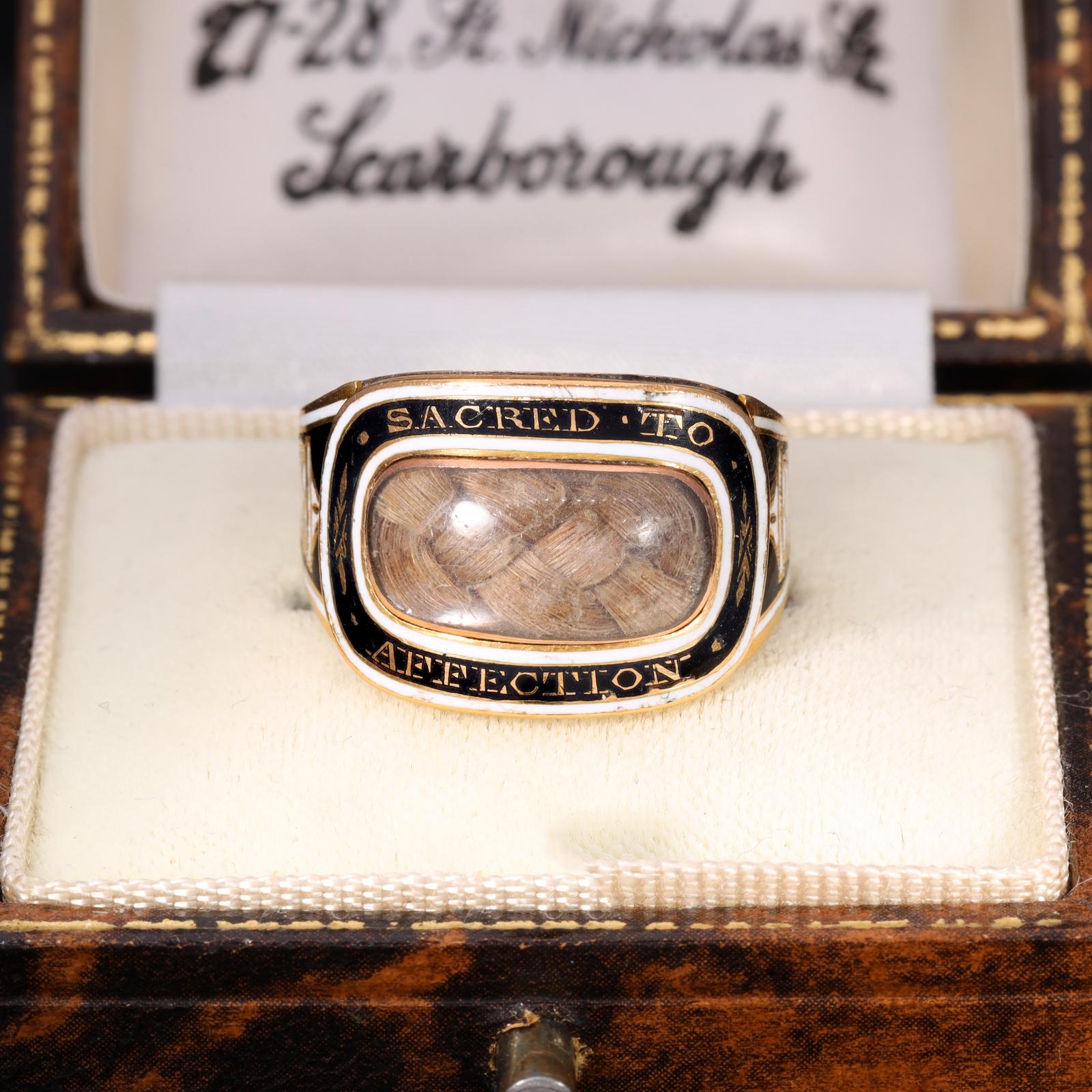The Antique Georgian 1811 Sacred To Affection Mourning Ring (1 of 8)