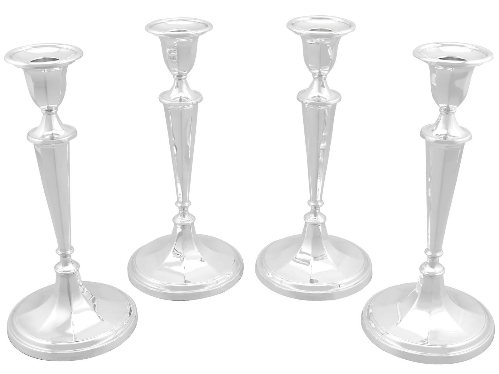 Vintage (1976) Sterling Silver Candlesticks by Garrard & Co Ltd (1 of 9)