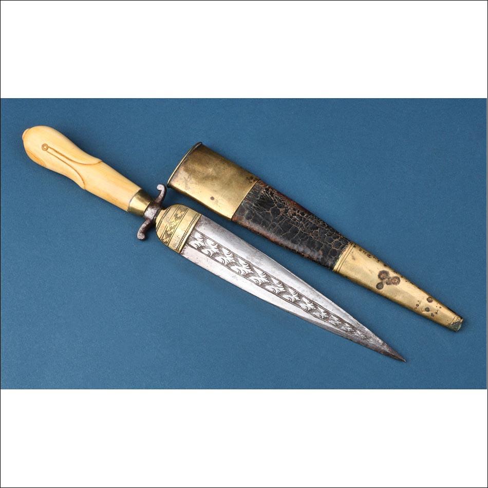 Spain. Antique Defensive Knife or Dagger. Ivory Hilt. 19th Century (1 of 9) Spain. Antique Defensive Knife or Dagger. Ivory Hilt. 19th Century (1 of 9)