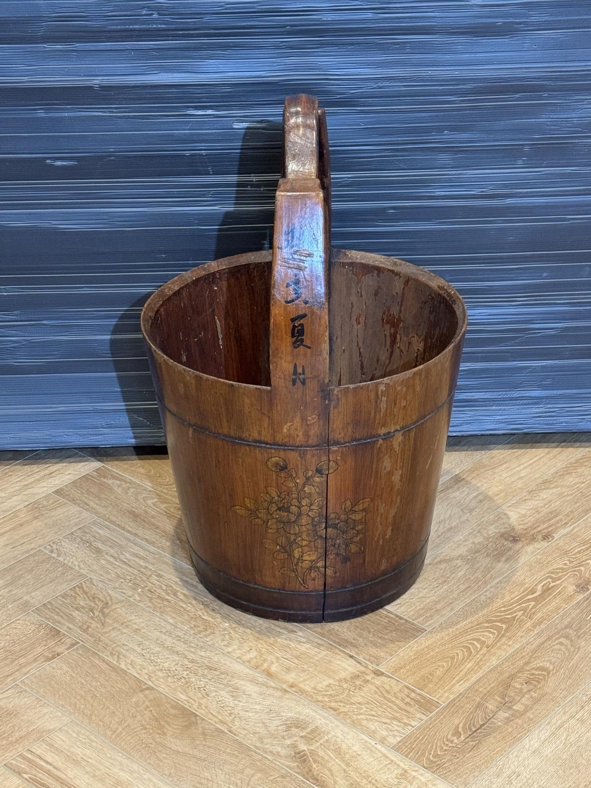 Antique Chinese Wooden Bucket (1 of 6)