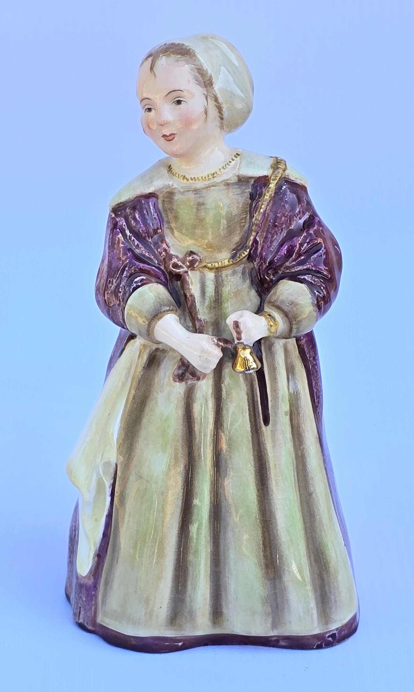 Wedgwood and Co. Ltd China Figure of a Girl with a Bell (1 of 9)