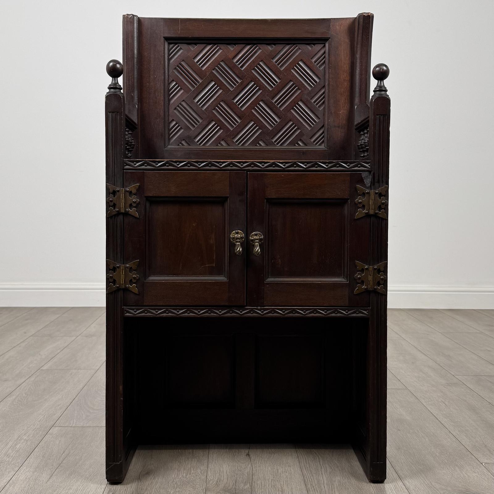 Antique 20th Century Hall Seat / Cabinet in Mahogany (1 of 10) Antique 20th Century Hall Seat / Cabinet in Mahogany (1 of 10)