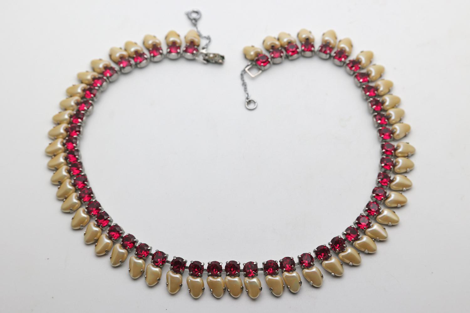 Rare Norman Hartnell Necklace and Earrings C1950s (1 of 6)