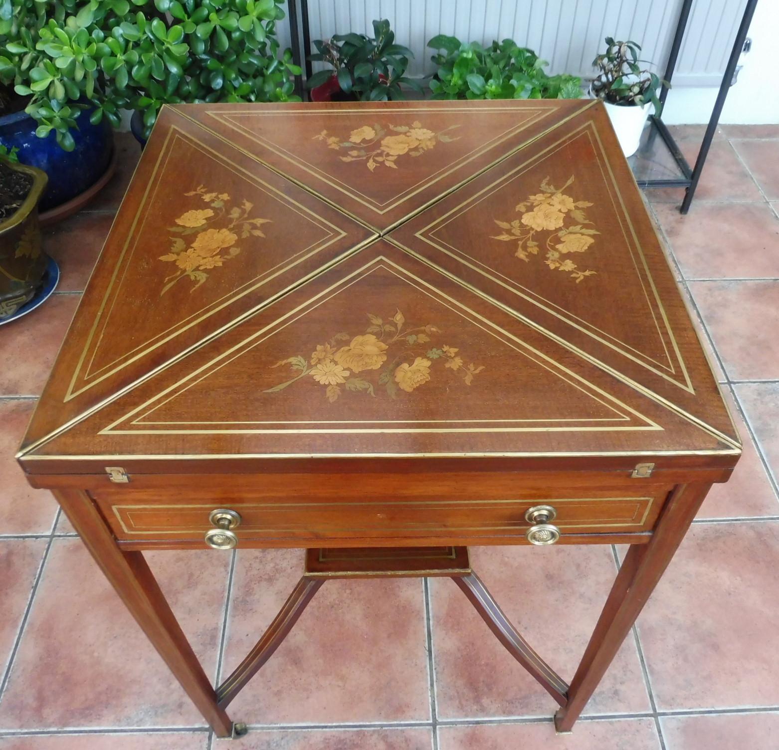 Superb Quality Maple & Co Inlaid Games Table Mahogany (1 of 20) Superb Quality Maple & Co Inlaid Games Table Mahogany (1 of 20)