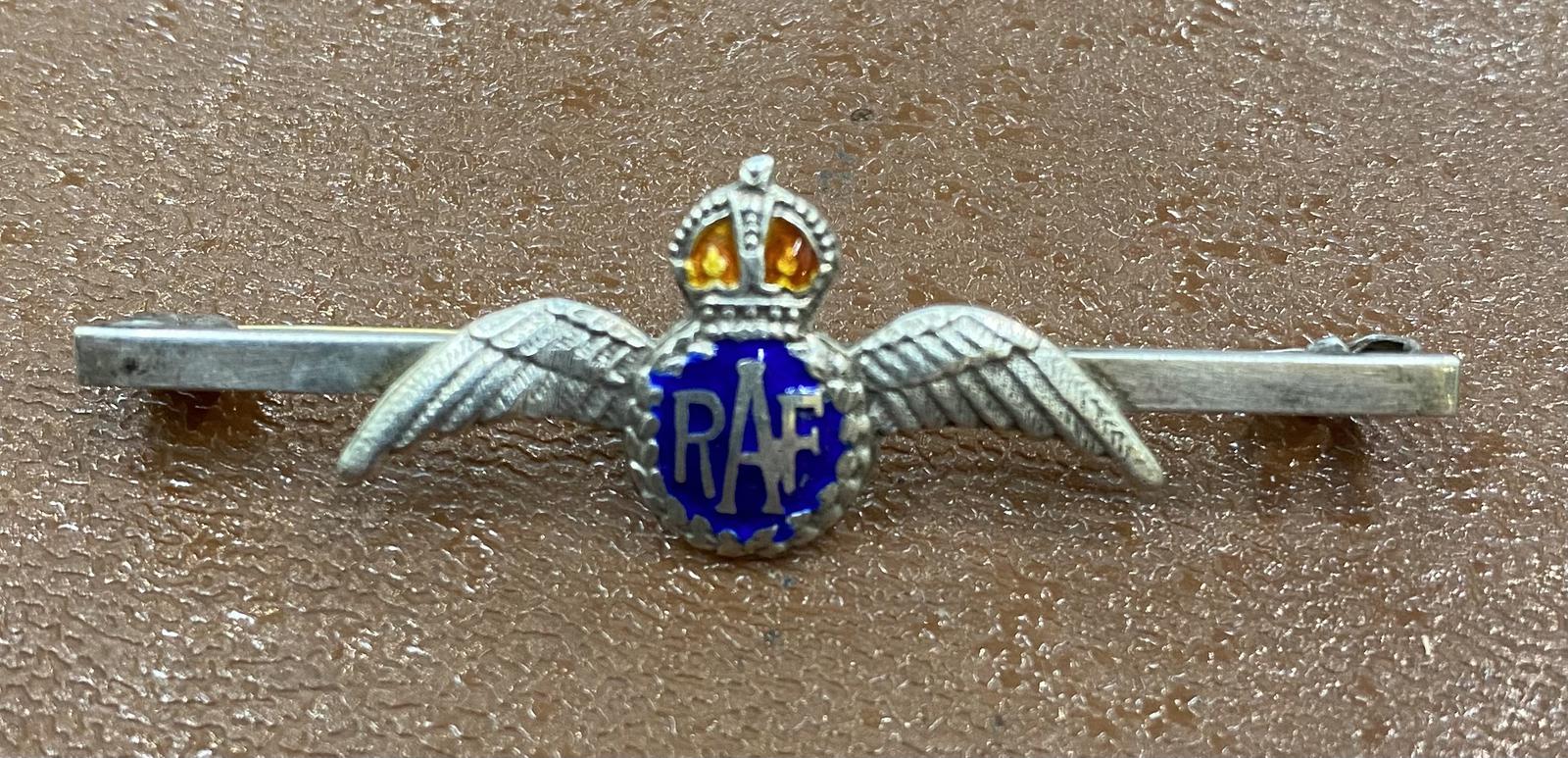 Silver & Enamel Royal Air Force Brooch (1 of 2) Silver & Enamel Royal Air Force Brooch (1 of 2)