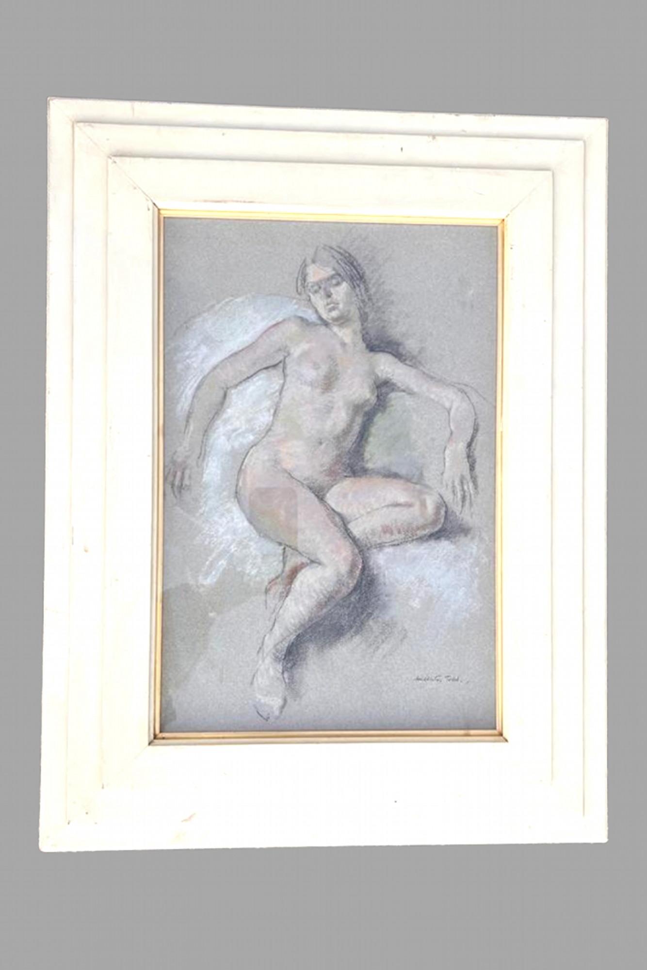 Arthur Ralph Middleton Todd - Pastel - A Nude Study (1 of 5)