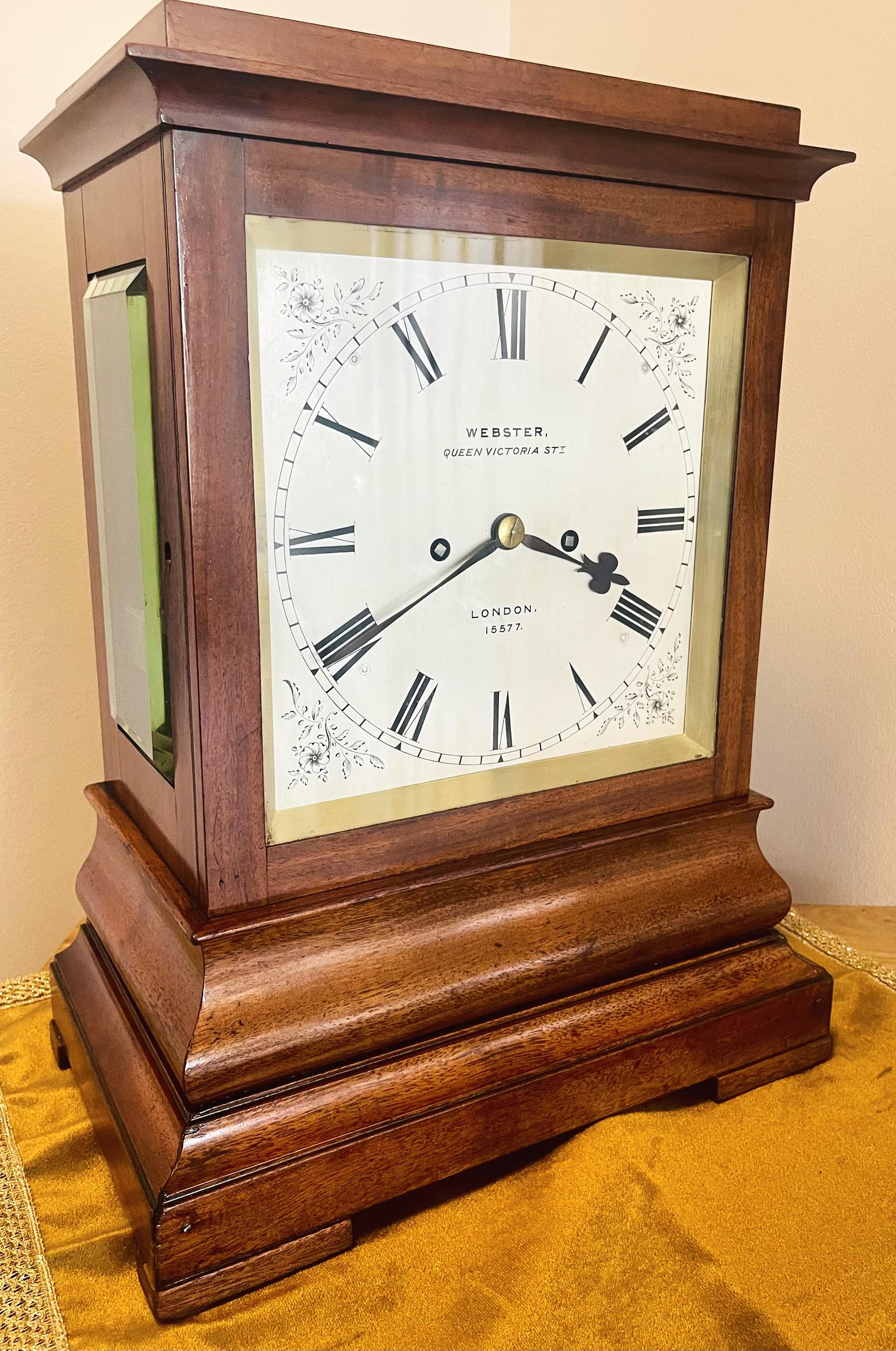 Large Four Glass Deadbeat Fusee Bracket Clock (1 of 17) Large Four Glass Deadbeat Fusee Bracket Clock (1 of 17)