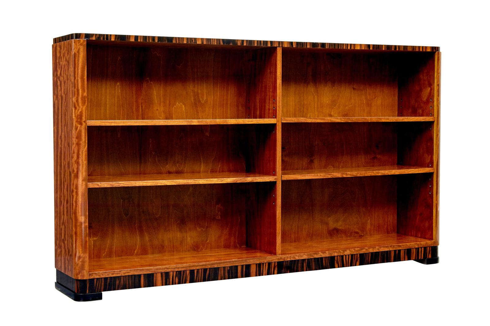 Mid Century Scandinavian Teak & Zebrawood Low Open Bookcase (1 of 10) Mid Century Scandinavian Teak & Zebrawood Low Open Bookcase (1 of 10)