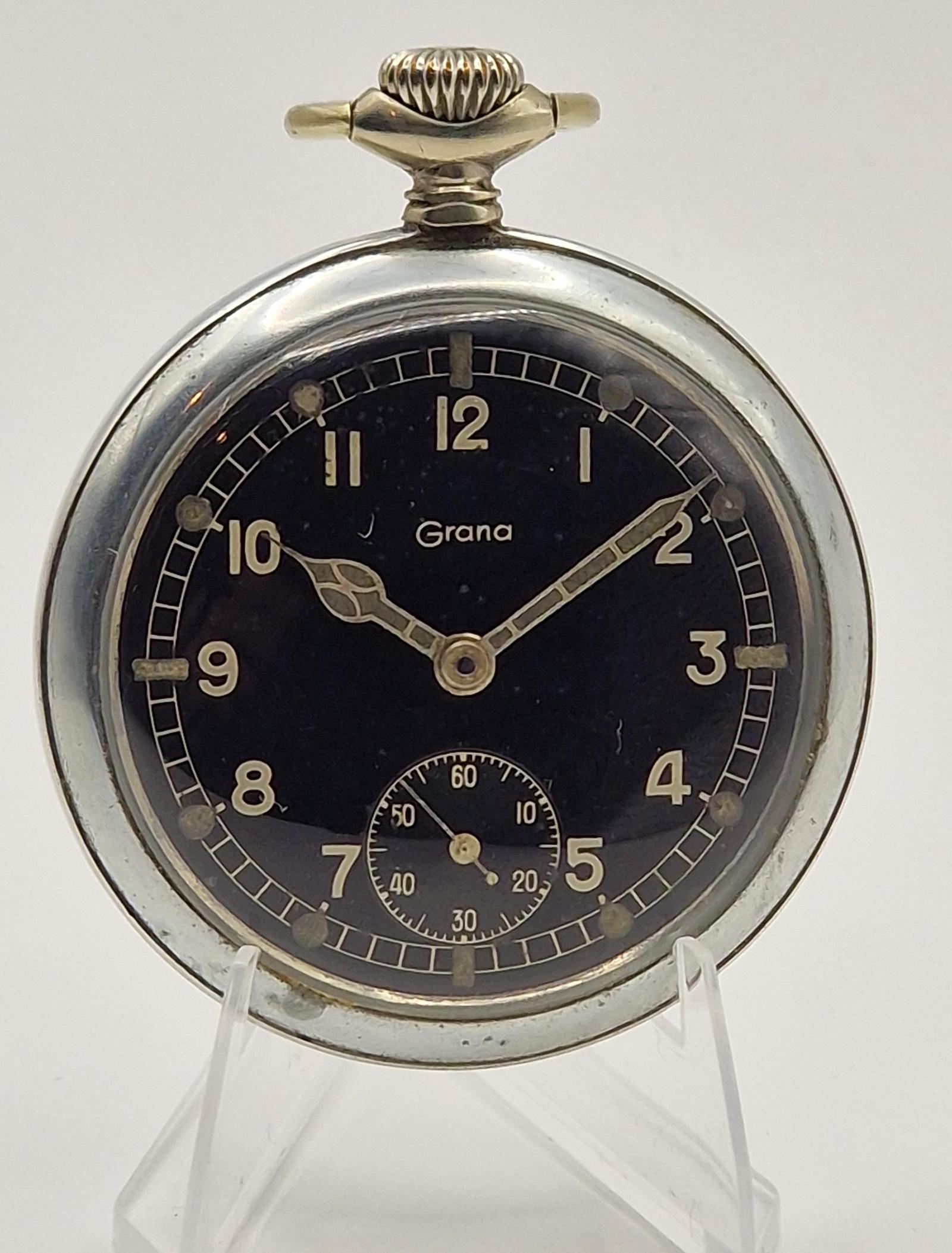 Grana WW2 Military Pocket Watch (1 of 2) Grana WW2 Military Pocket Watch (1 of 2)