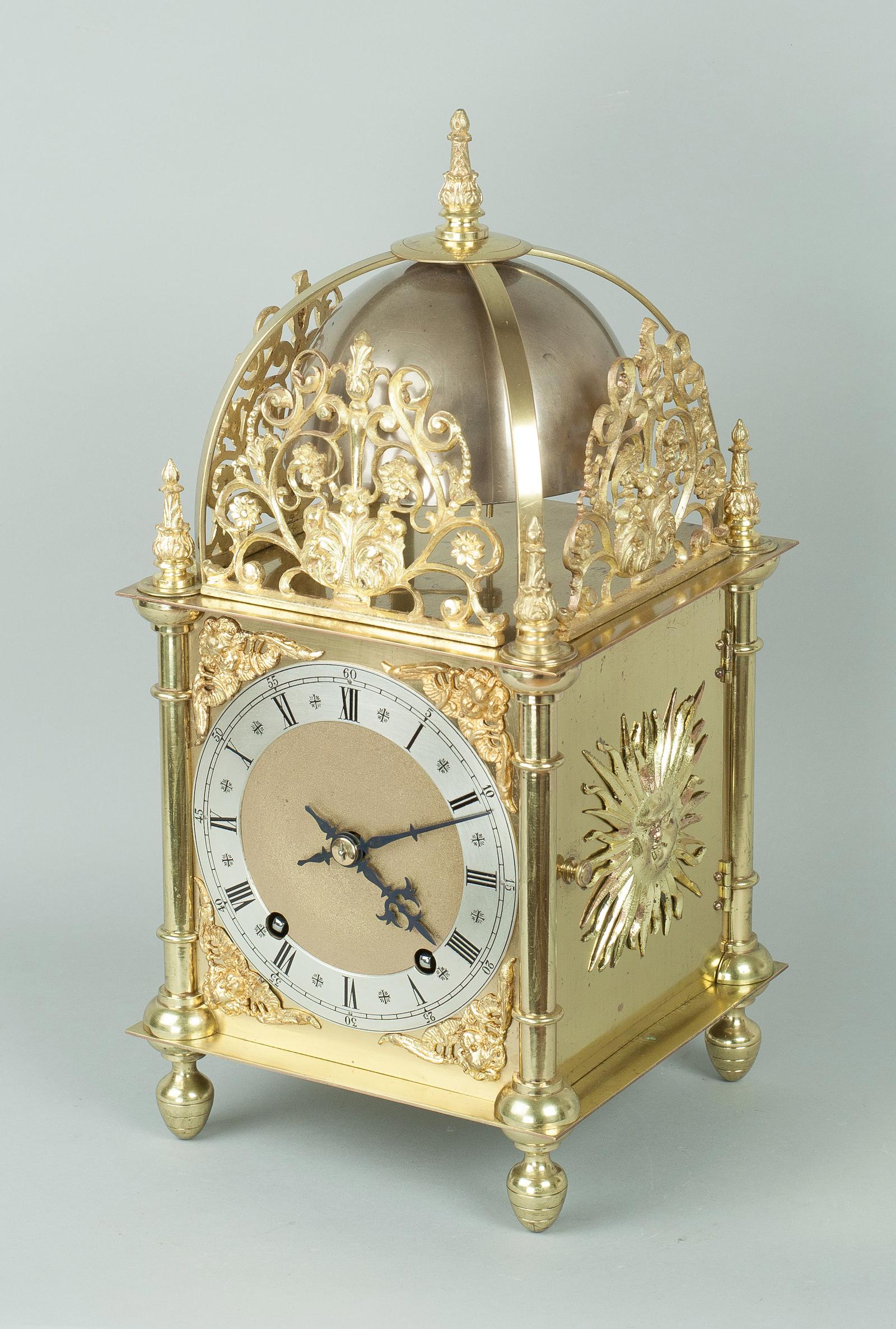 Fine Quality Late Victorian Brass W&H Lantern Mantel Clock (1 of 10) Fine Quality Late Victorian Brass W&H Lantern Mantel Clock (1 of 10)