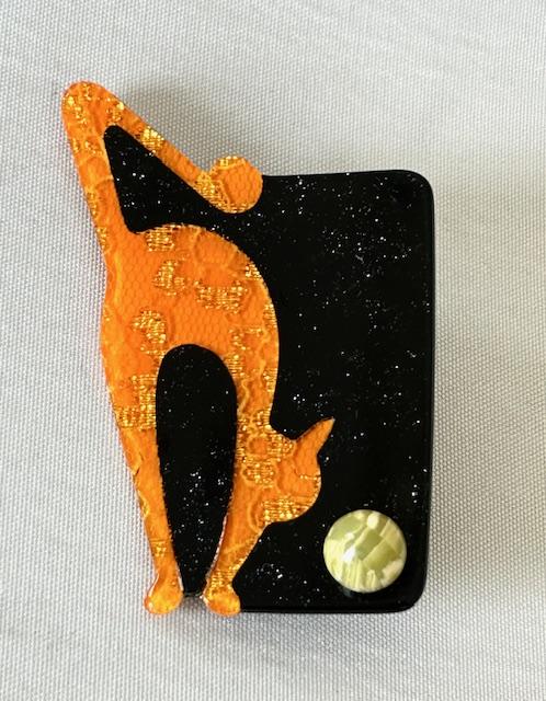 Lea Stein Vintage French Celluloid Cat Brooch (1 of 7) Lea Stein Vintage French Celluloid Cat Brooch (1 of 7)