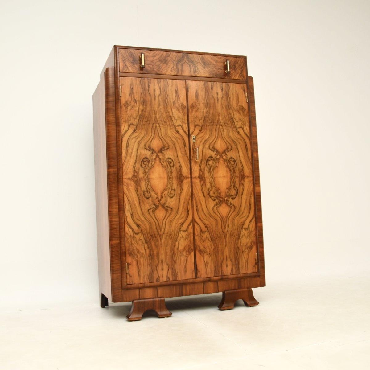 Art Deco Figured Walnut Compactum Wardrobe (1 of 10) Art Deco Figured Walnut Compactum Wardrobe (1 of 10)