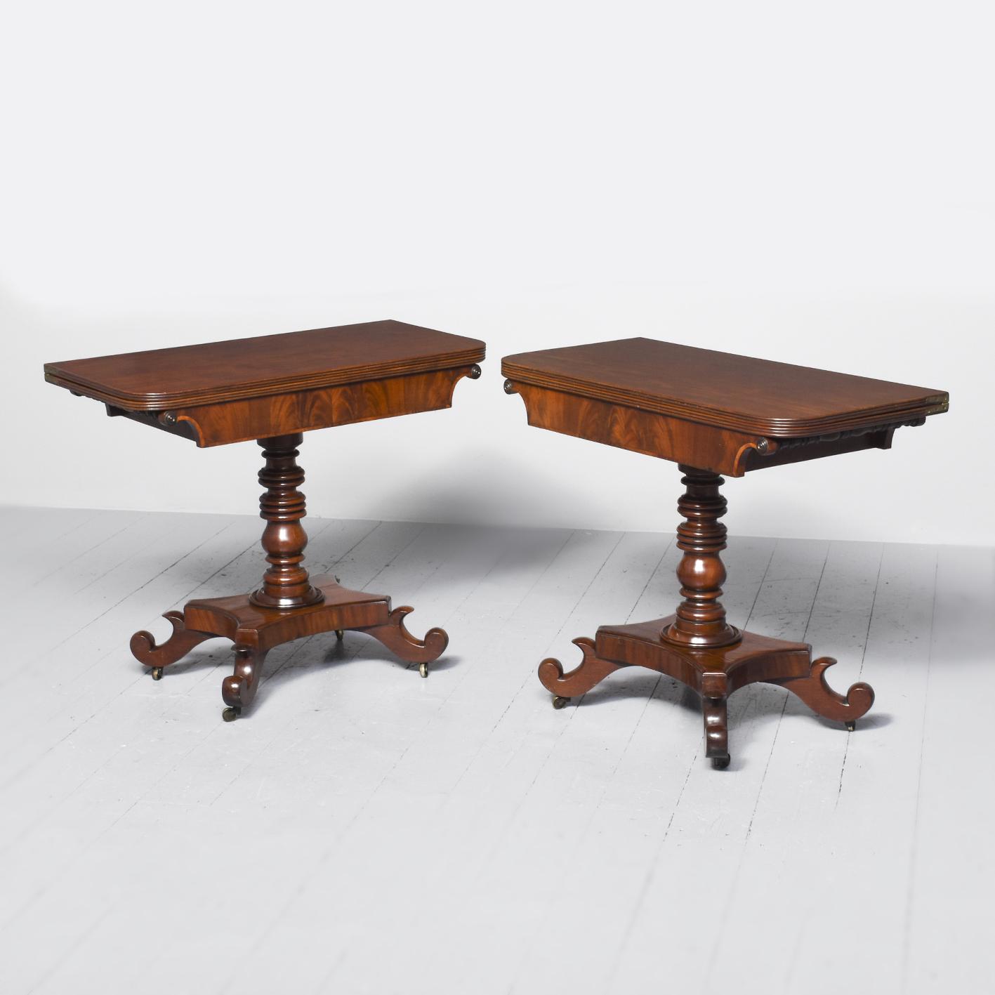 Good Pair of George IV Mahogany Tea Tables (1 of 11)