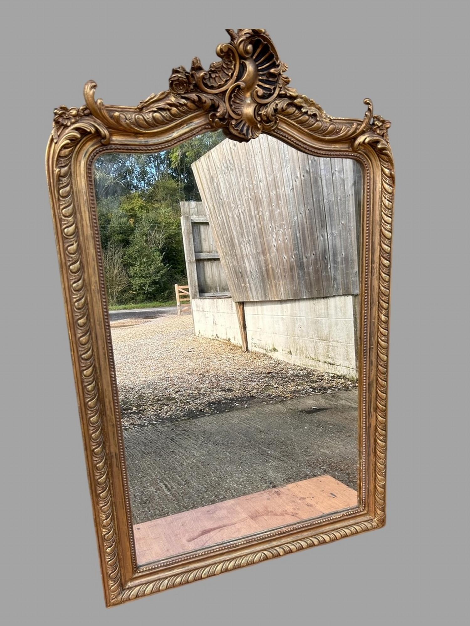 Good Sized Gilt Framed Mirror c.1820 (1 of 6)