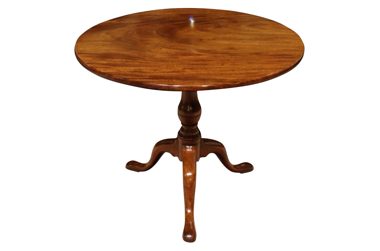 Georgian Mahogany Tripod Table with Tilting Top c.1780 (1 of 4)