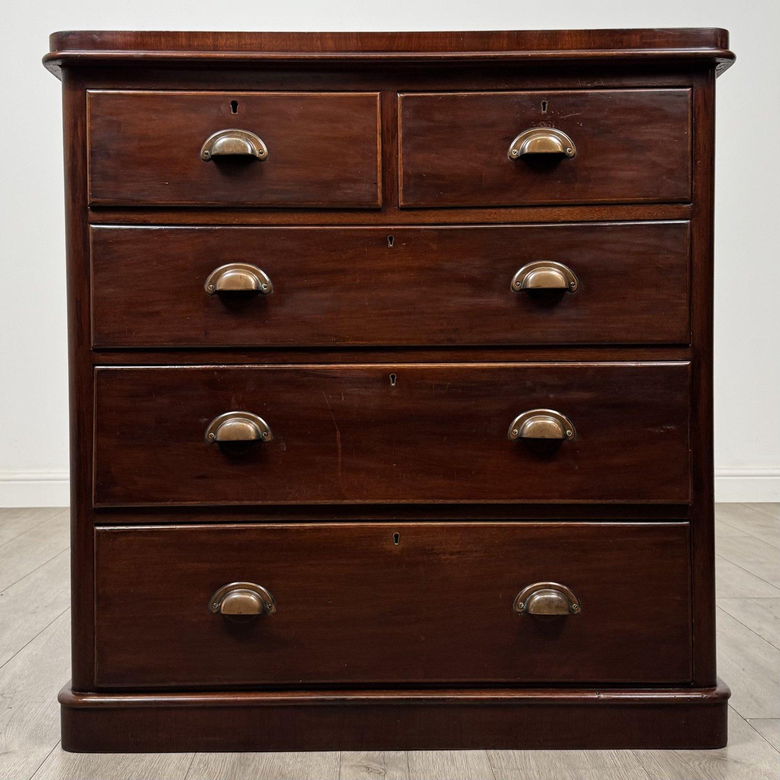 Antique Victorian Mahogany Chest of Drawers | Brass Cup Handles | AF-6476 (1 of 11) Antique Victorian Mahogany Chest of Drawers | Brass Cup Handles | AF-6476 (1 of 11)