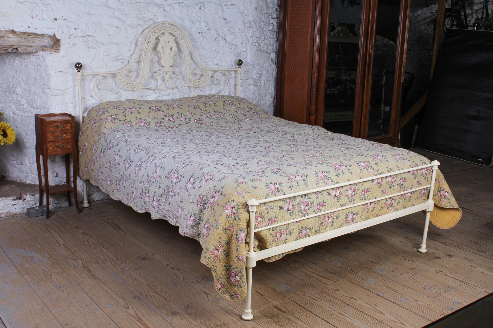 Pretty Outstanding Portuguese Forged Iron Low End King Size Bed (1 of 6)