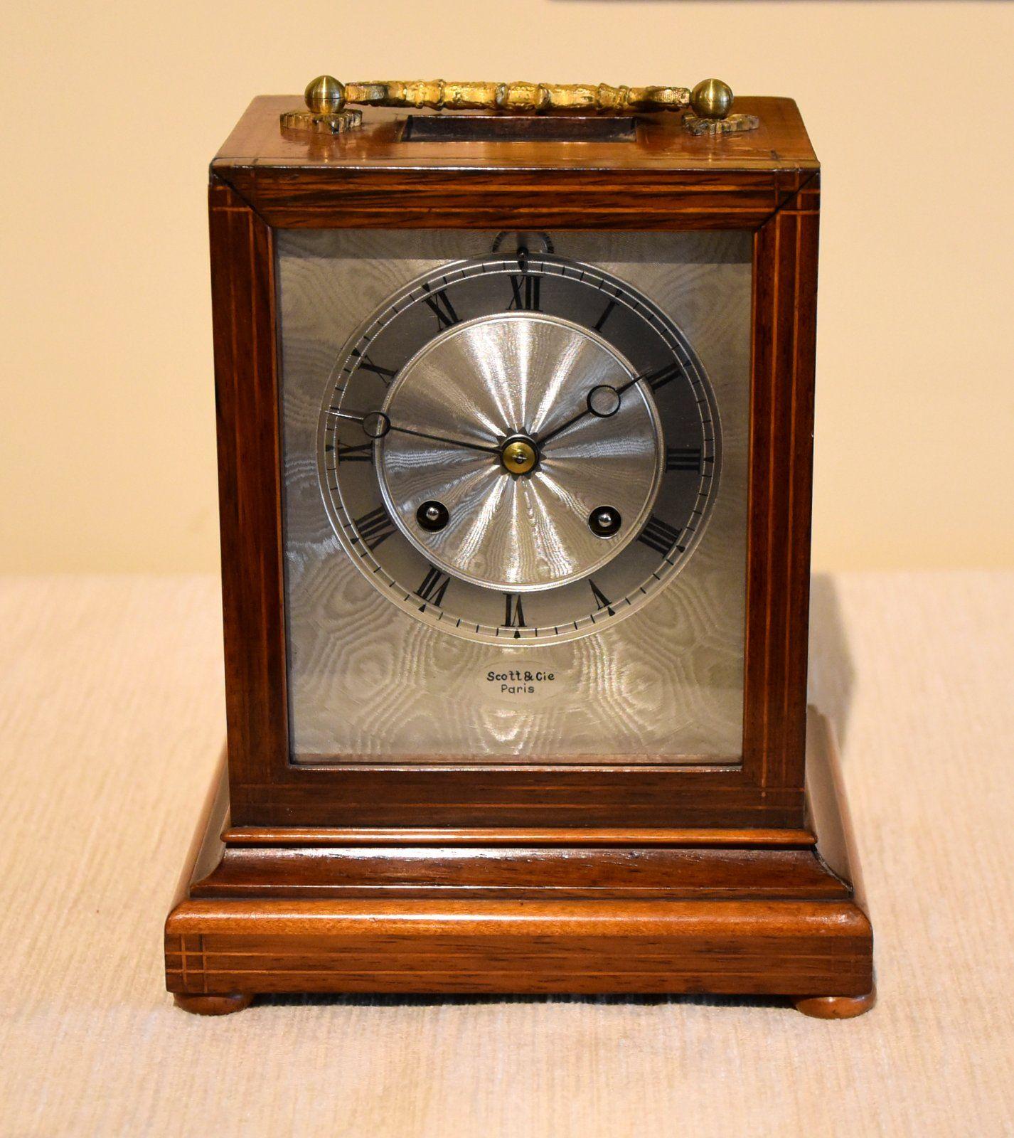 Rosewood Marquetry Mantel Clock (1 of 7) Rosewood Marquetry Mantel Clock (1 of 7)