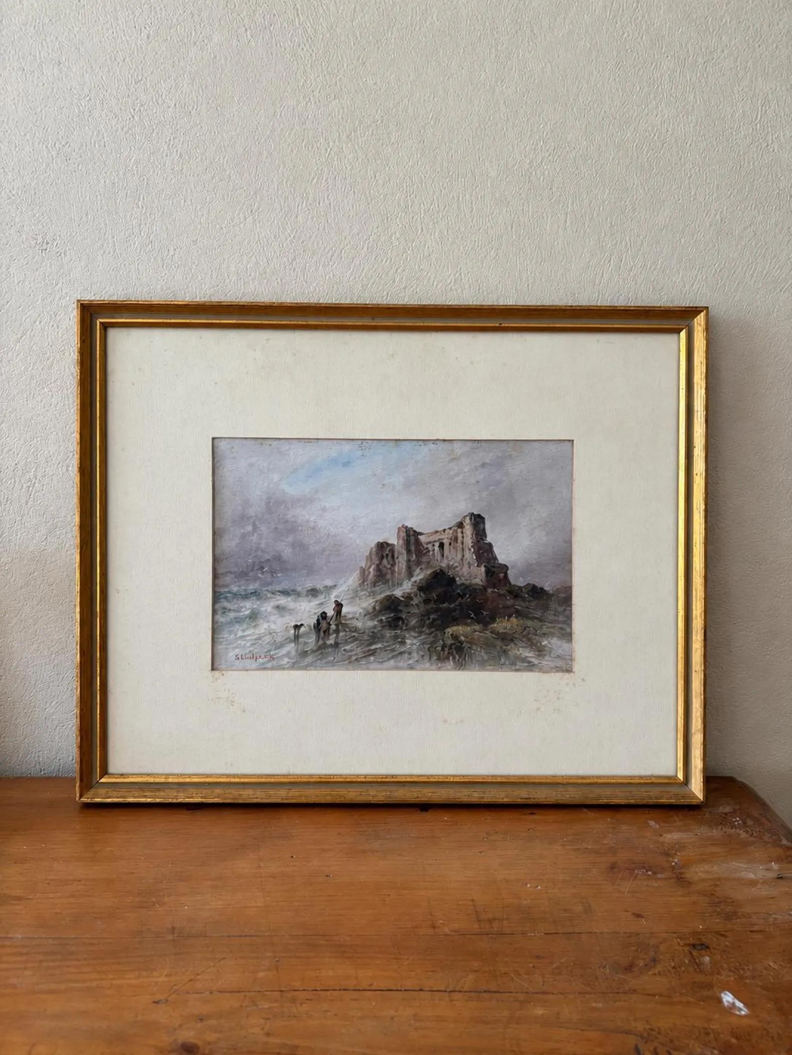 Ruins Above the Tide - Oil on Card - Sarah Louisa Kilpack (1 of 5) Ruins Above the Tide - Oil on Card - Sarah Louisa Kilpack (1 of 5)
