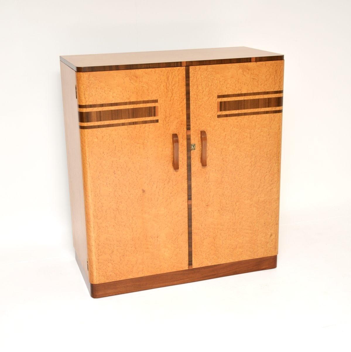 Art Deco Birds Eye Maple & Walnut Compactum Wardrobe (1 of 10) Art Deco Birds Eye Maple & Walnut Compactum Wardrobe (1 of 10)