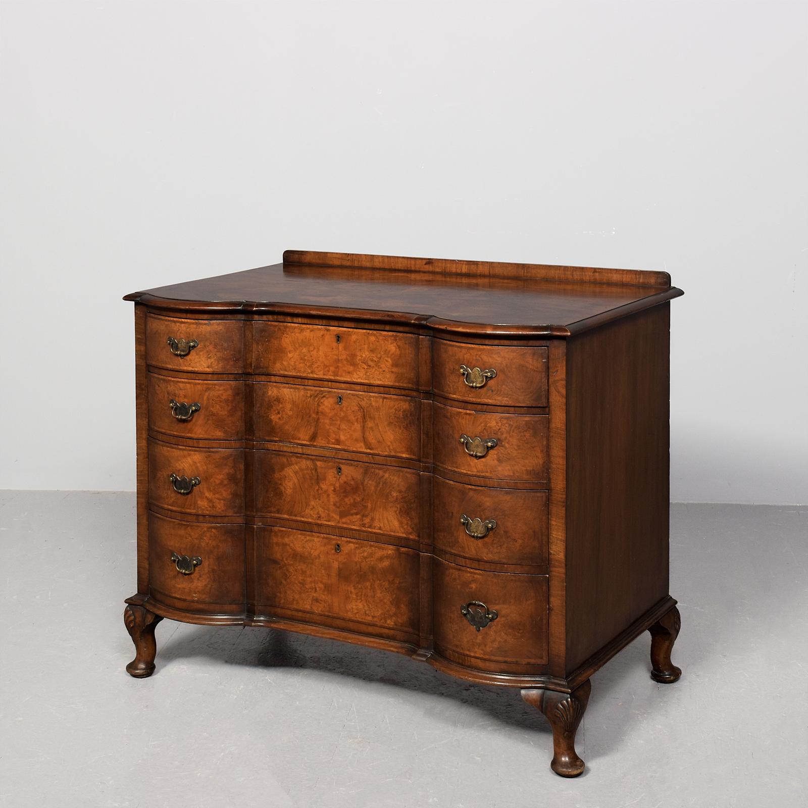 Serpentine Fronted Chest of Drawers by Maple & Company (1 of 9) Serpentine Fronted Chest of Drawers by Maple & Company (1 of 9)