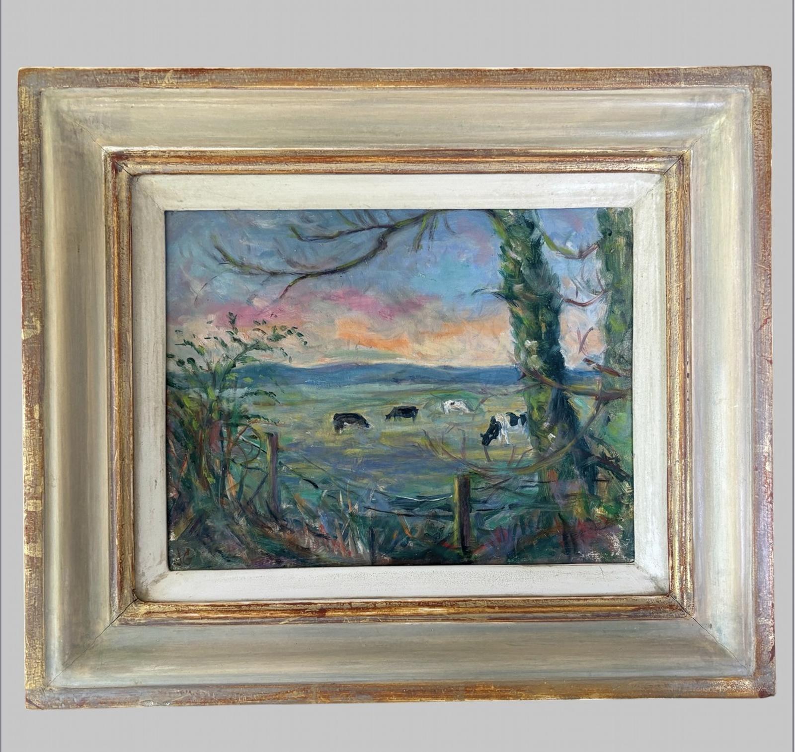 Davina Gibbs - Oil on Board 'A Wiltshire Sunset' (1 of 5) Davina Gibbs - Oil on Board 'A Wiltshire Sunset' (1 of 5)