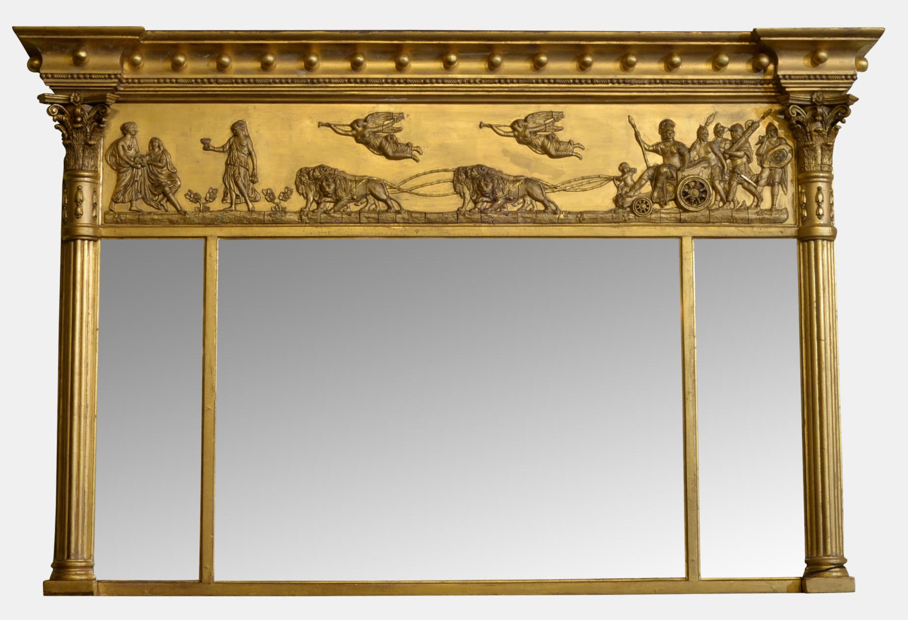 Regency Period Giltwood & Gesso Mirror c.1820 (1 of 1) Regency Period Giltwood & Gesso Mirror c.1820 (1 of 1)