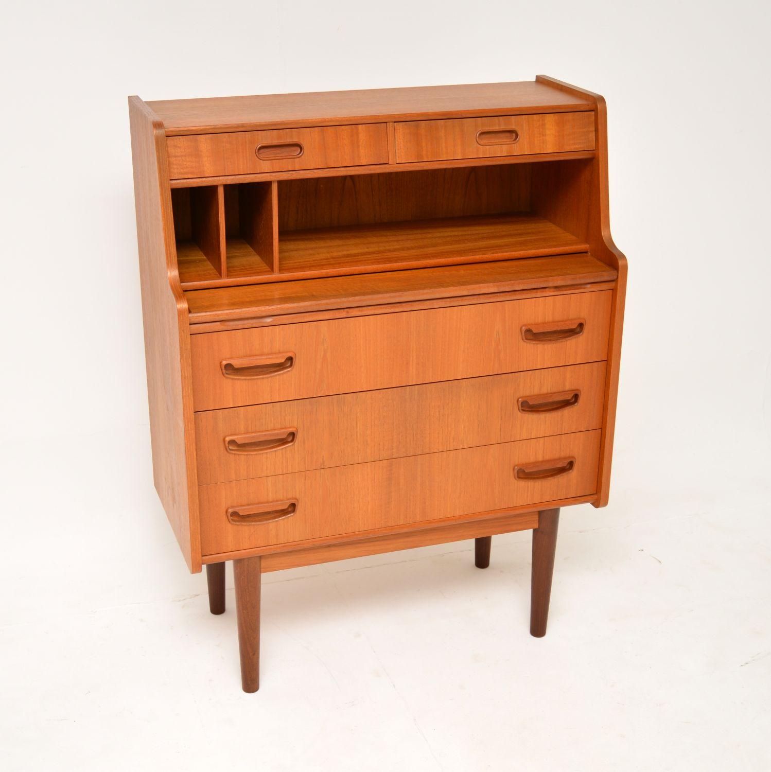 1970's Danish Vintage Teak Writing Bureau (1 of 10) 1970's Danish Vintage Teak Writing Bureau (1 of 10)