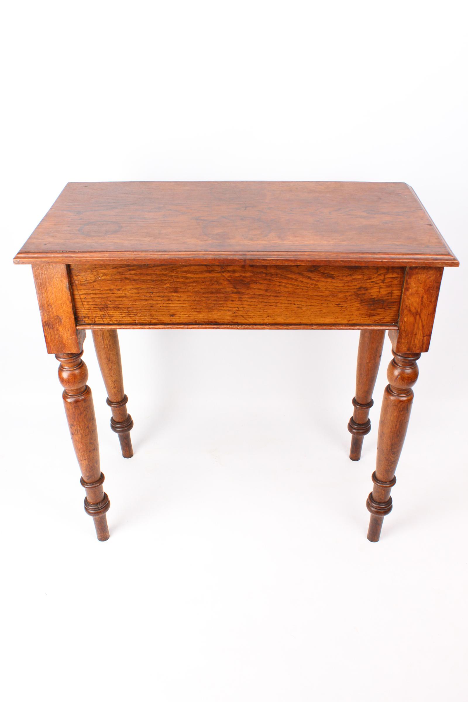 Victorian Oak Side Table / Console Table (1 of 13)
