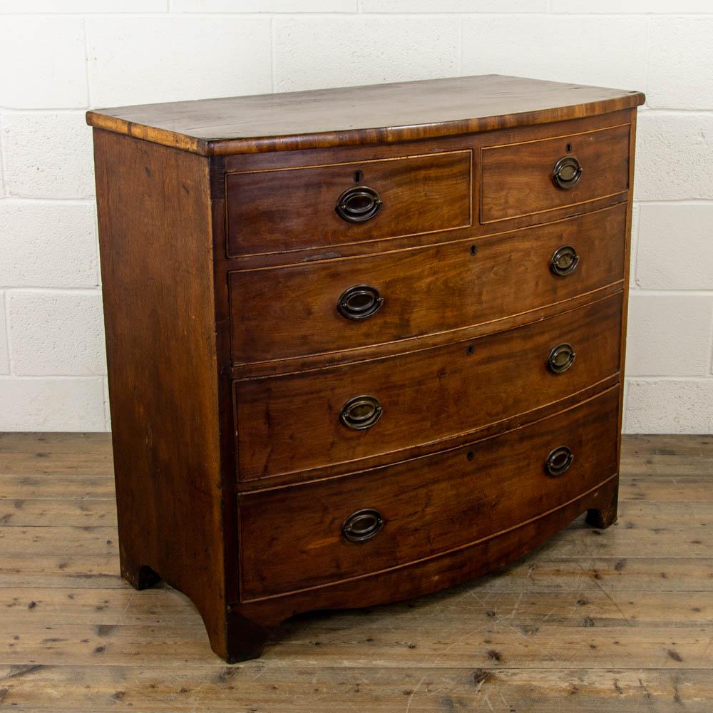 Antique Mahogany Bow Front Chest of Drawers (1 of 8) Antique Mahogany Bow Front Chest of Drawers (1 of 8)