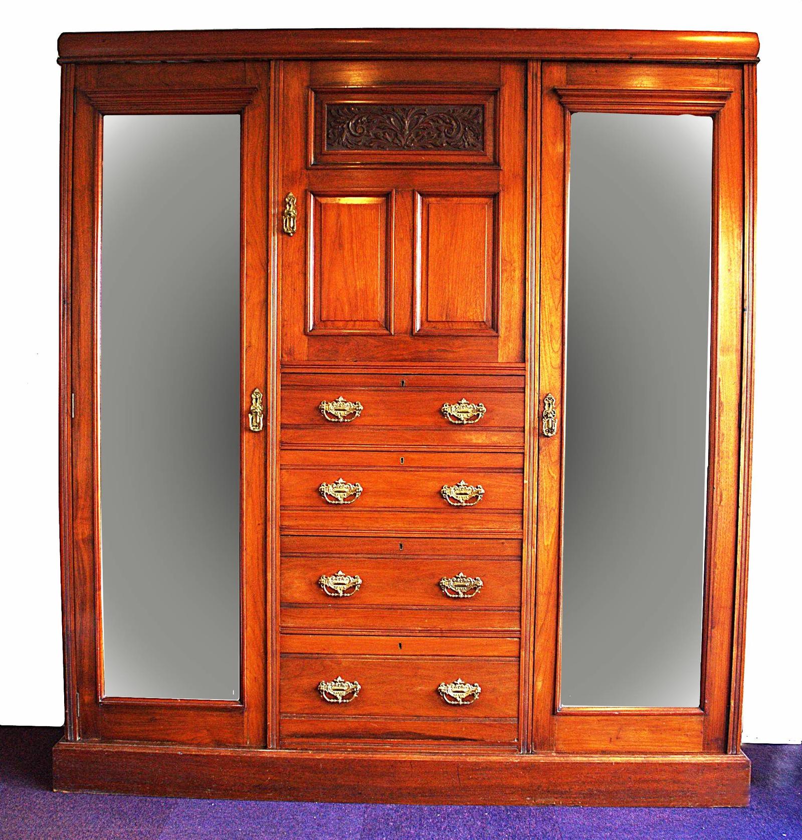 Edwardian Walnut Compactum Wardrobe (1 of 7)