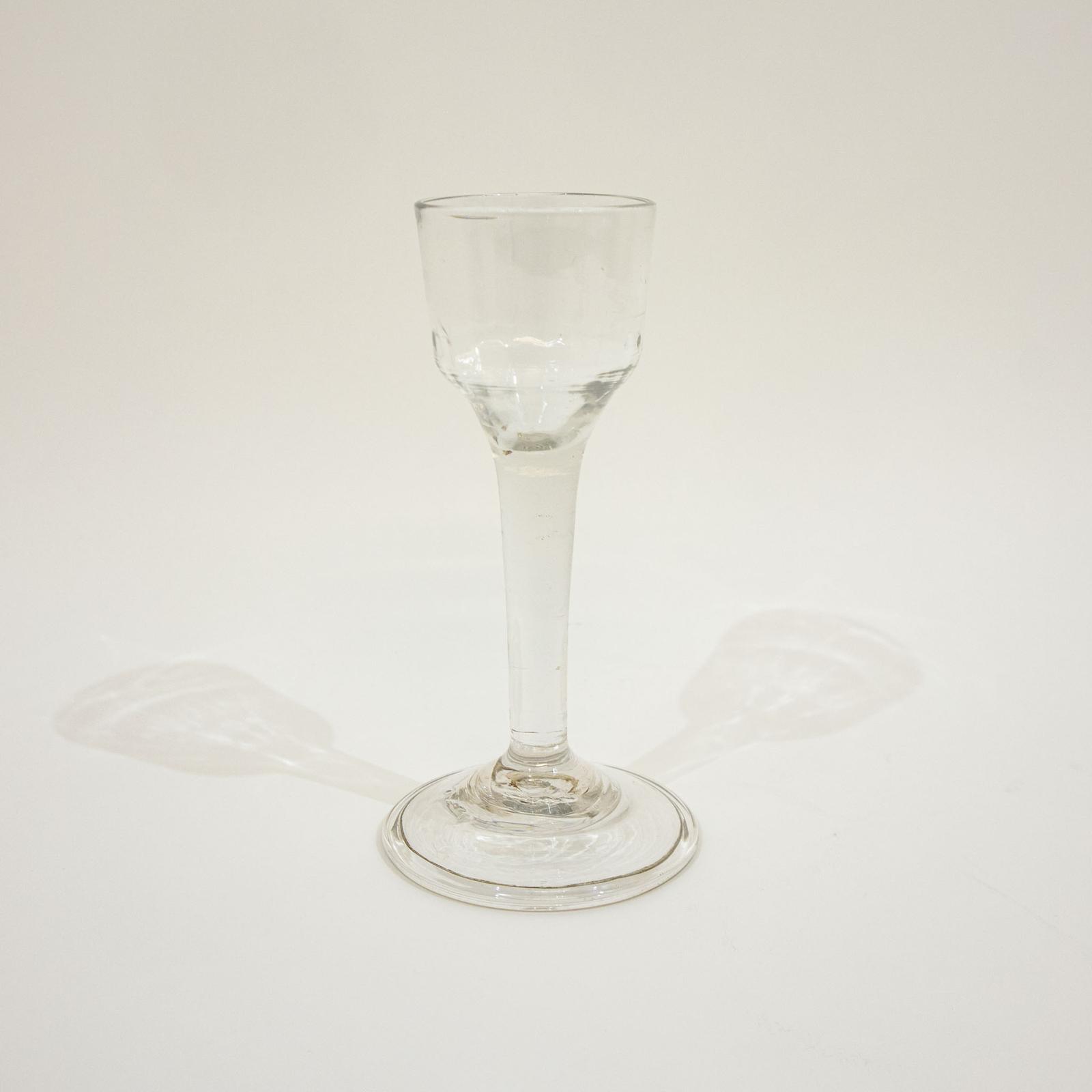 Georgian Glass with Fluted Ogee Bowl (1 of 5)