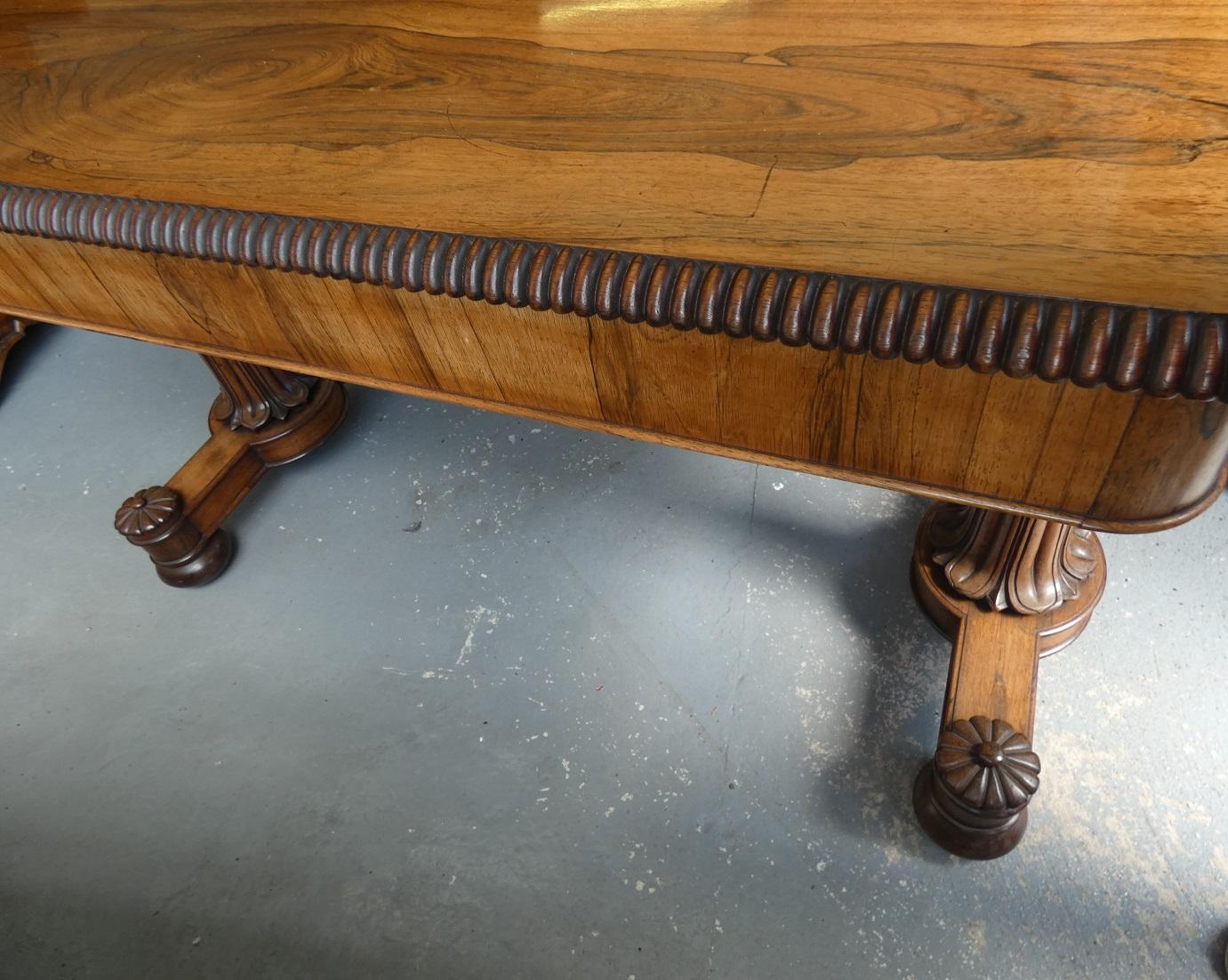 George IV Rosewood Freestanding Library Table (1 of 16) George IV Rosewood Freestanding Library Table (1 of 16)