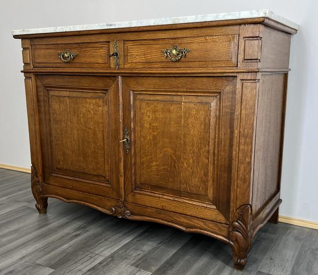 French Antique Marble Topped Sideboard (1 of 14) French Antique Marble Topped Sideboard (1 of 14)