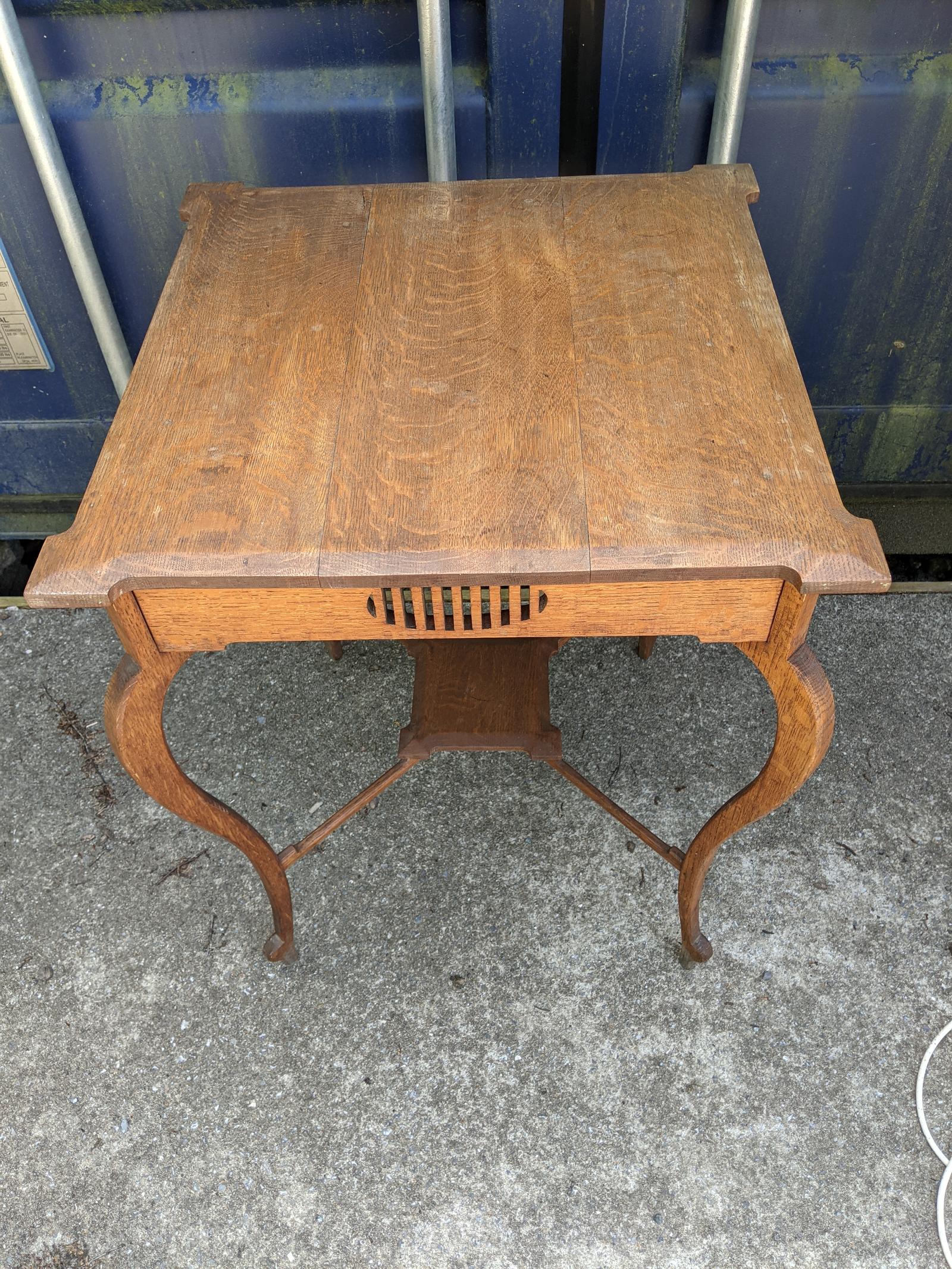 Arts and Crafts Oak Centre or Occasional Table (1 of 1)