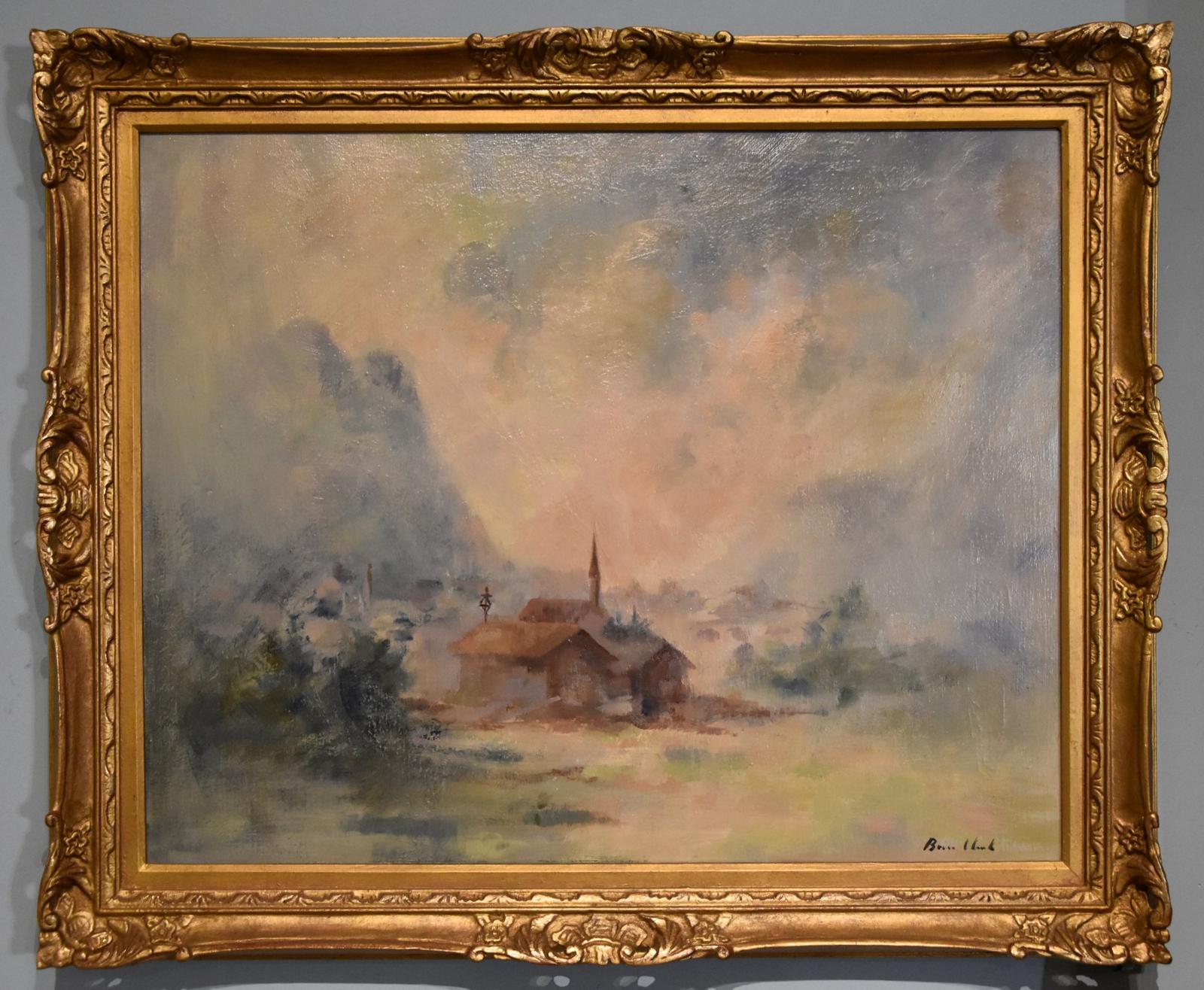 Oil Painting by Robert Bruce Church - Chapel in the Hills (1 of 5)