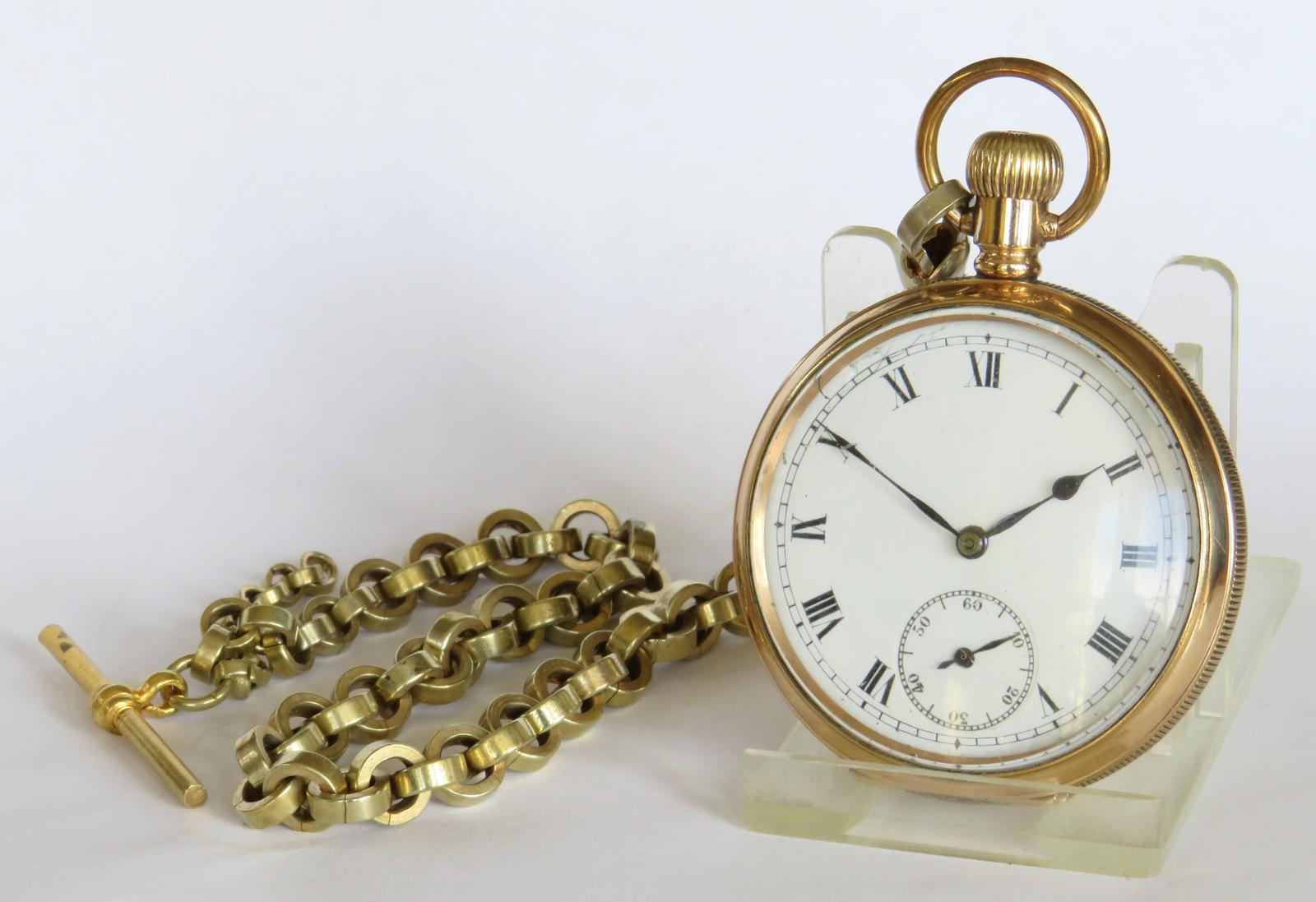 1930s Revue Pocket Watch for Whittakers with Chain (1 of 5)