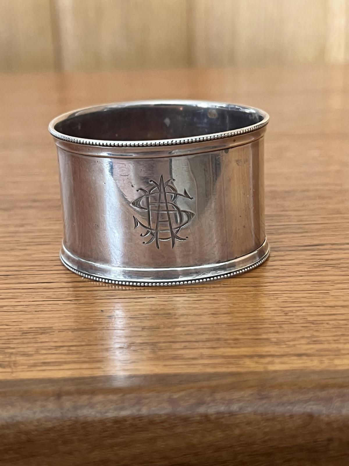 Solid Silver Serviette Ring (1 of 3)