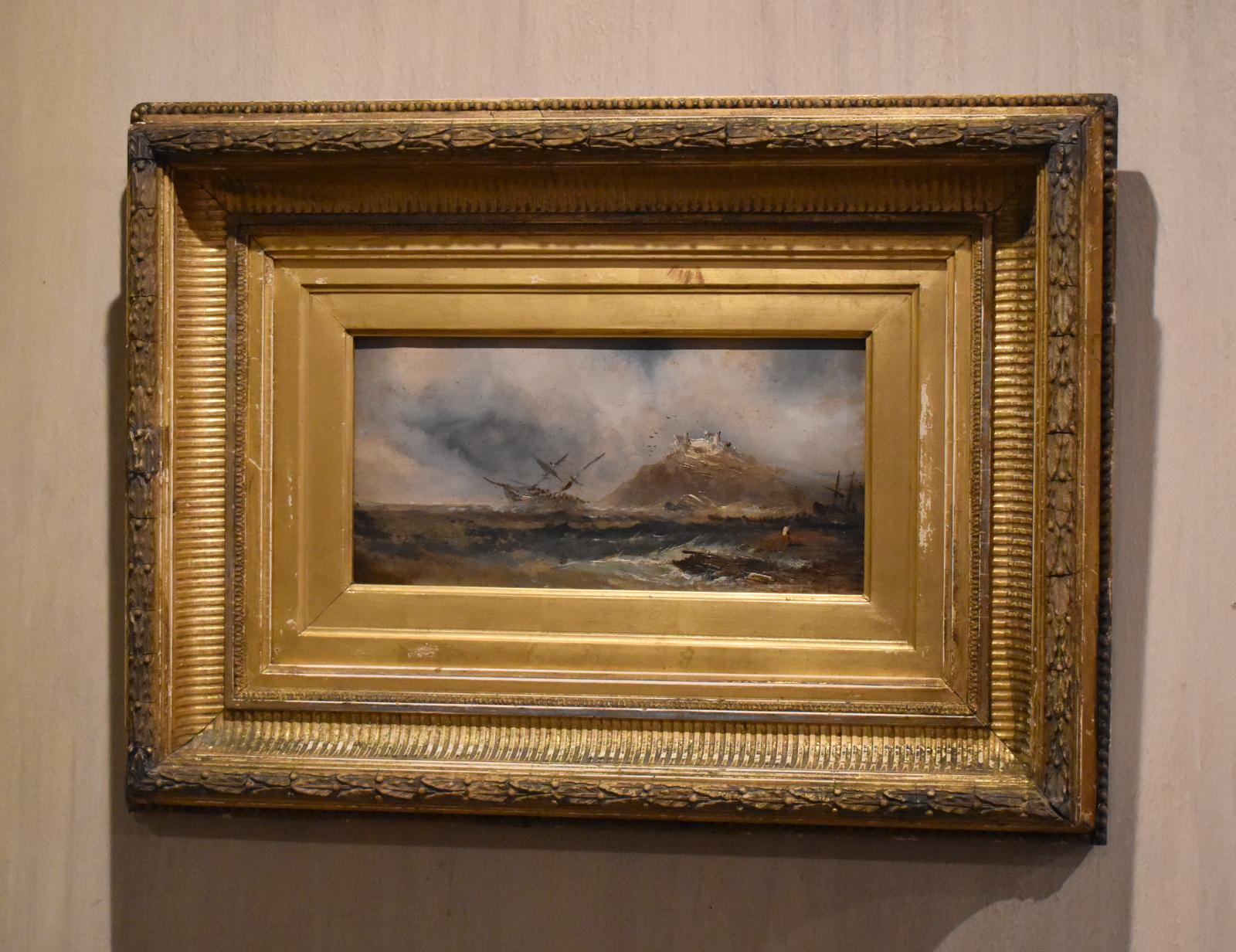 Victorian Oil Painting Shipwreck off Bamburgh Castle (1 of 8) Victorian Oil Painting Shipwreck off Bamburgh Castle (1 of 8)