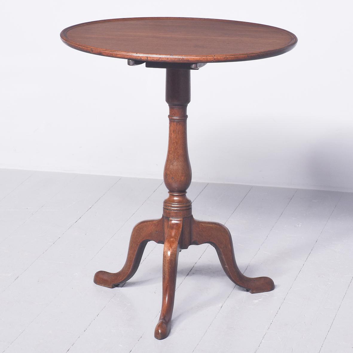 George III Mahogany Snap Top Table (1 of 4)