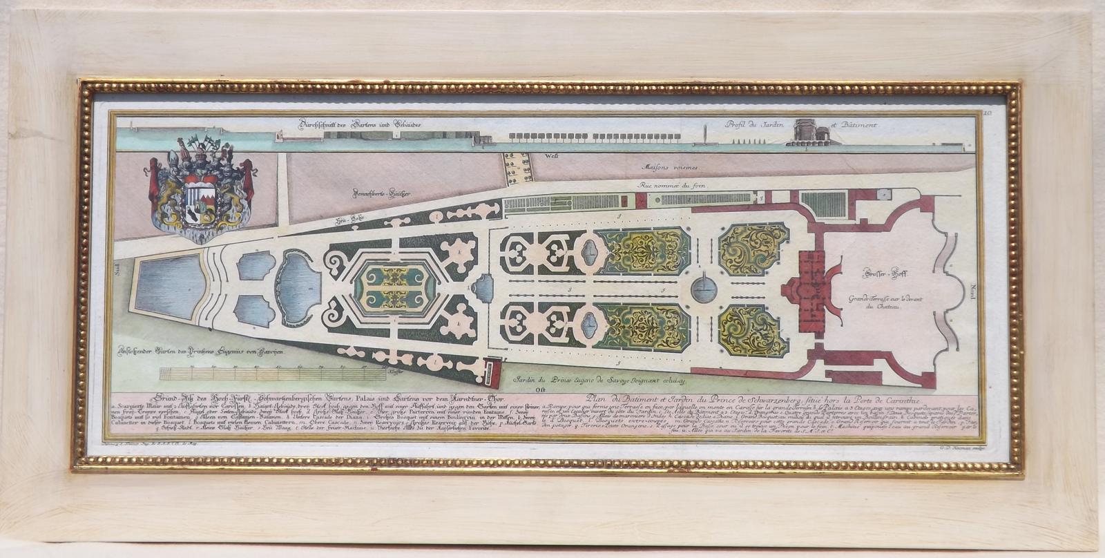 18th Century Architectural Copperplate Engravings of Gardens (1 of 2) 18th Century Architectural Copperplate Engravings of Gardens (1 of 2)
