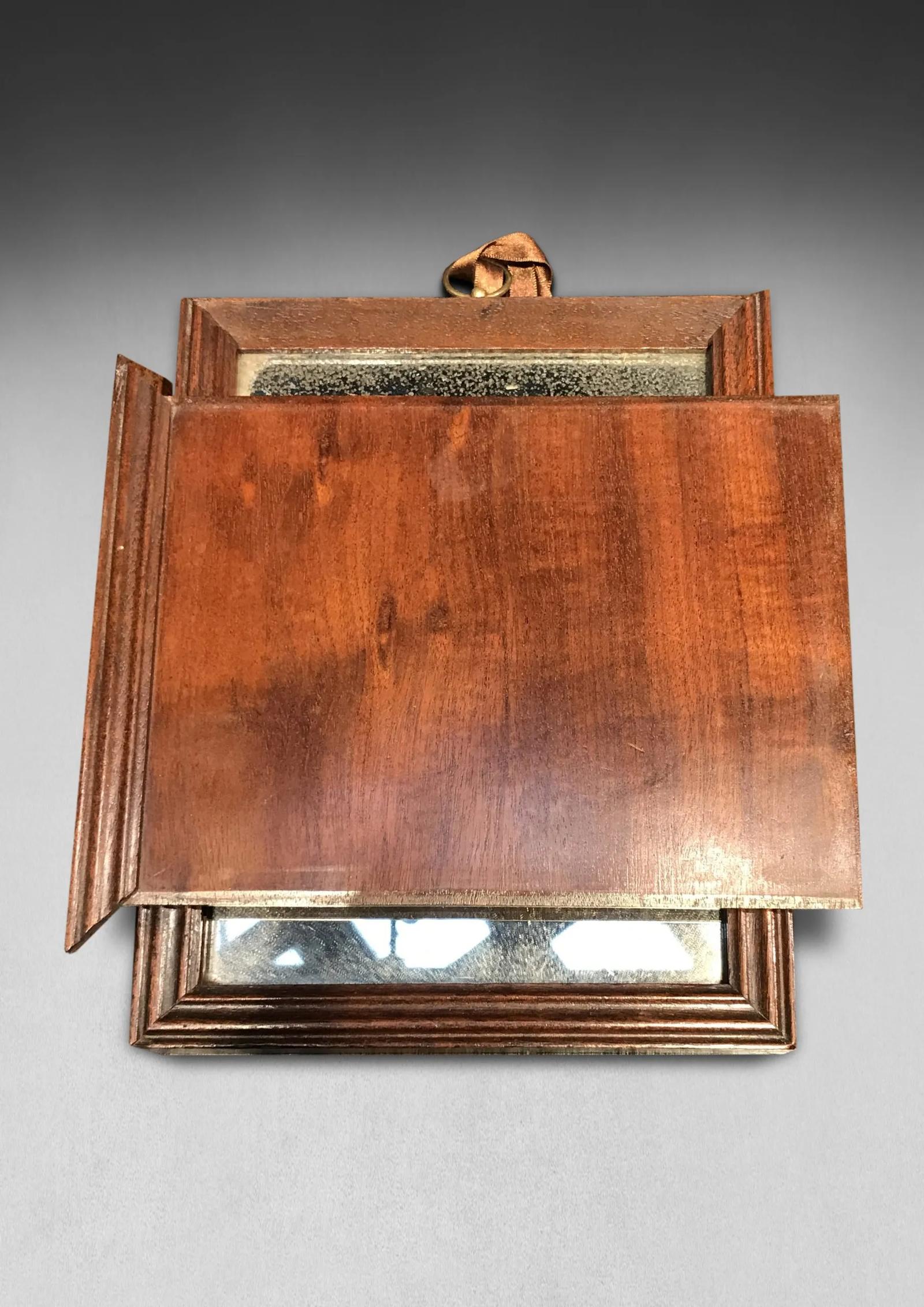 George III Mahogany Campaign Mirror (1 of 3)