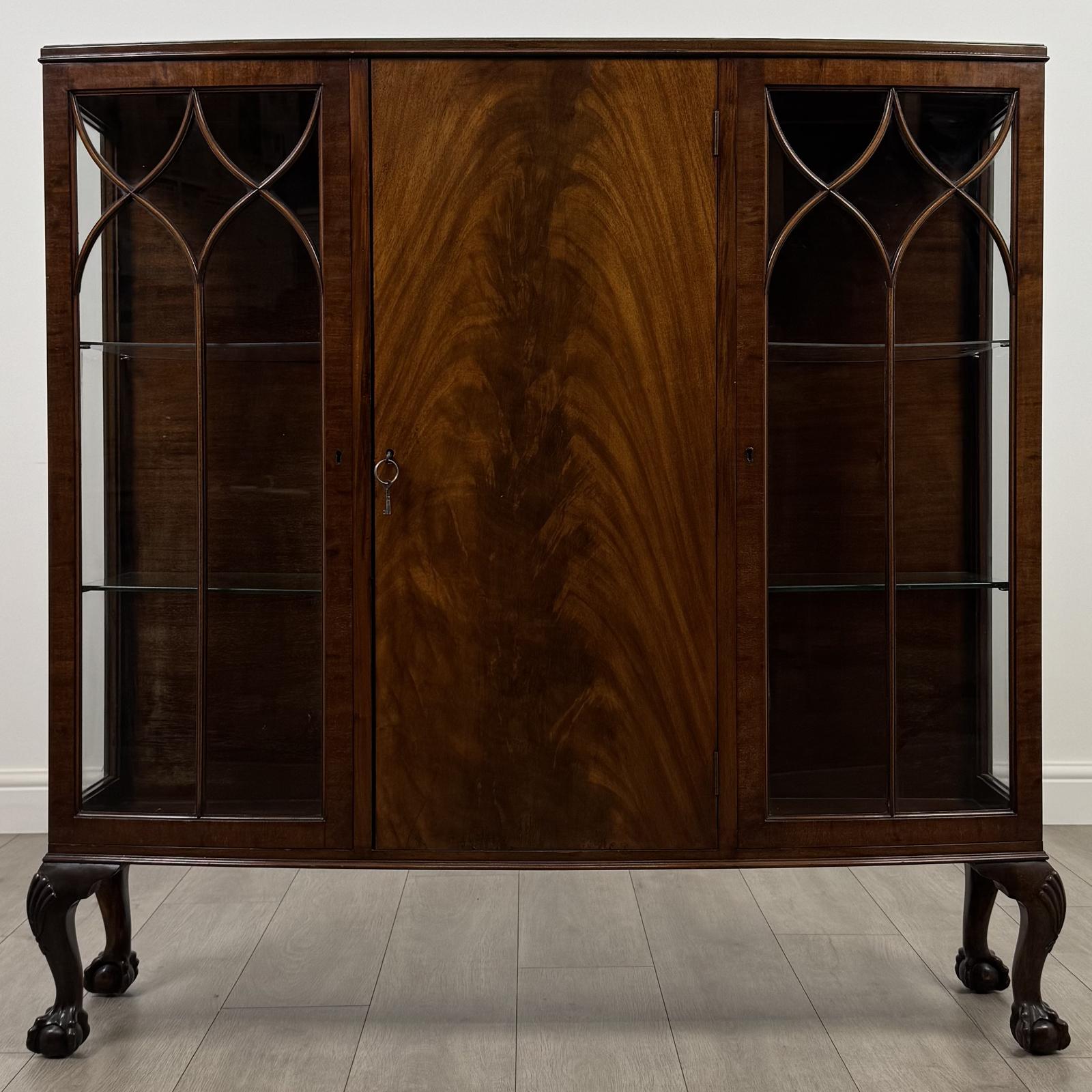Antique 20th Century Display Cabinet in Mahogany (1 of 10)
