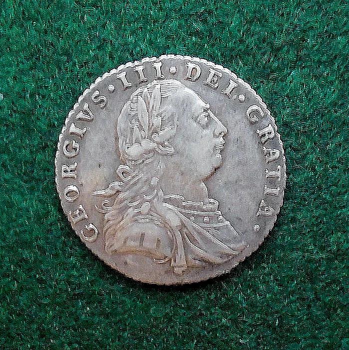 George III Georgian Solid Sterling Silver 6d Sixpence Coin 1787 No Hearts Old (1 of 2) George III Georgian Solid Sterling Silver 6d Sixpence Coin 1787 No Hearts Old (1 of 2)