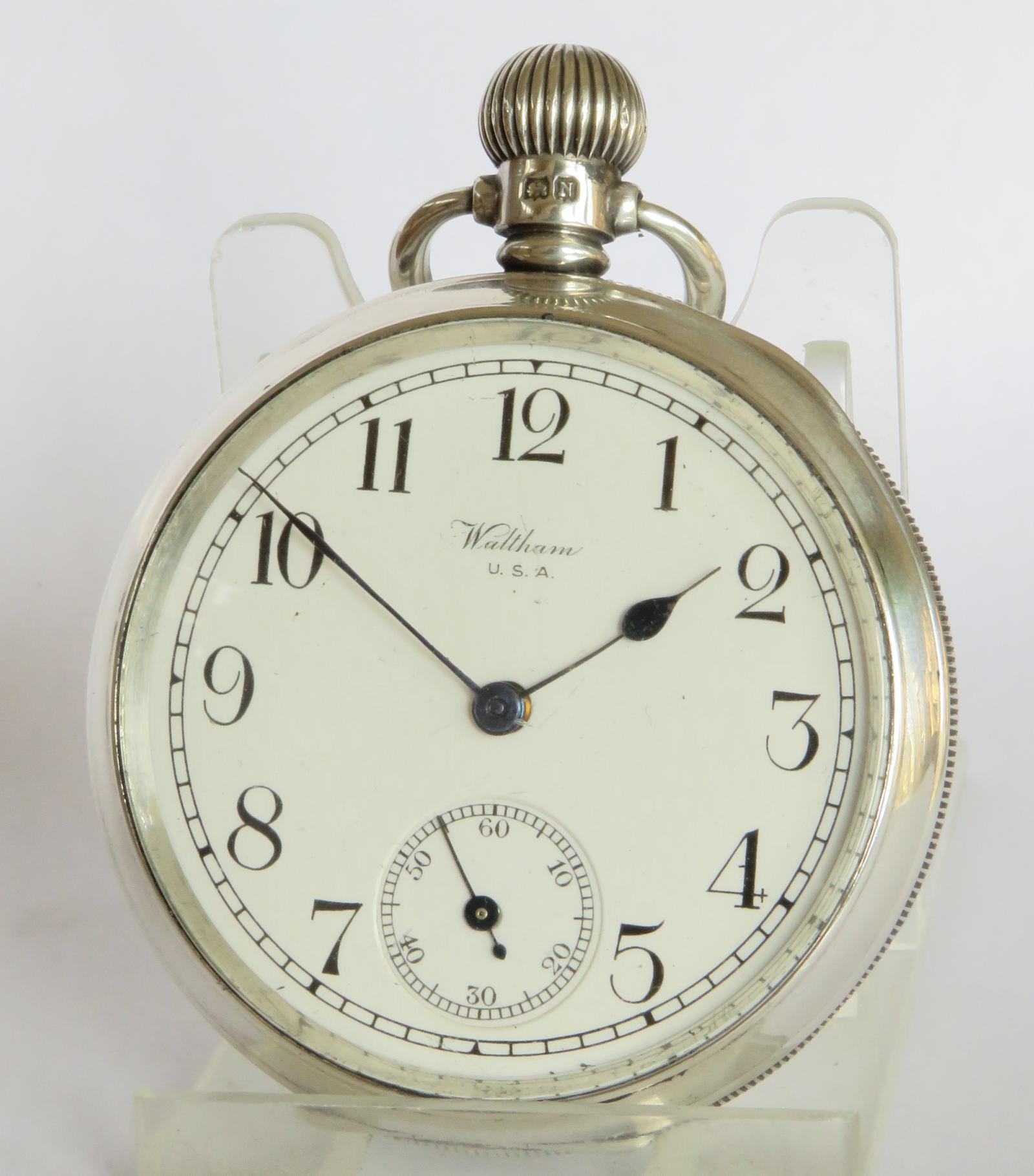 Pocket Watch : Waltham Silver Pocket Watch, 1930 (1 of 5)