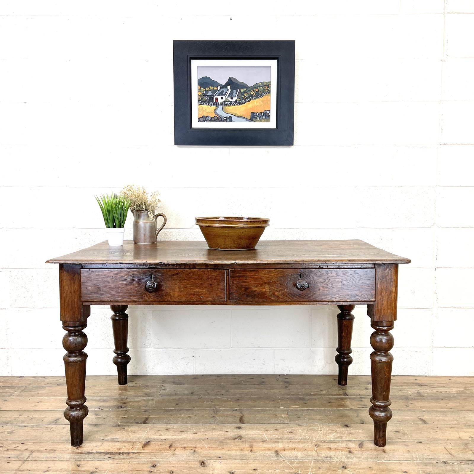 Antique Oak Kitchen Table (1 of 11) Antique Oak Kitchen Table (1 of 11)