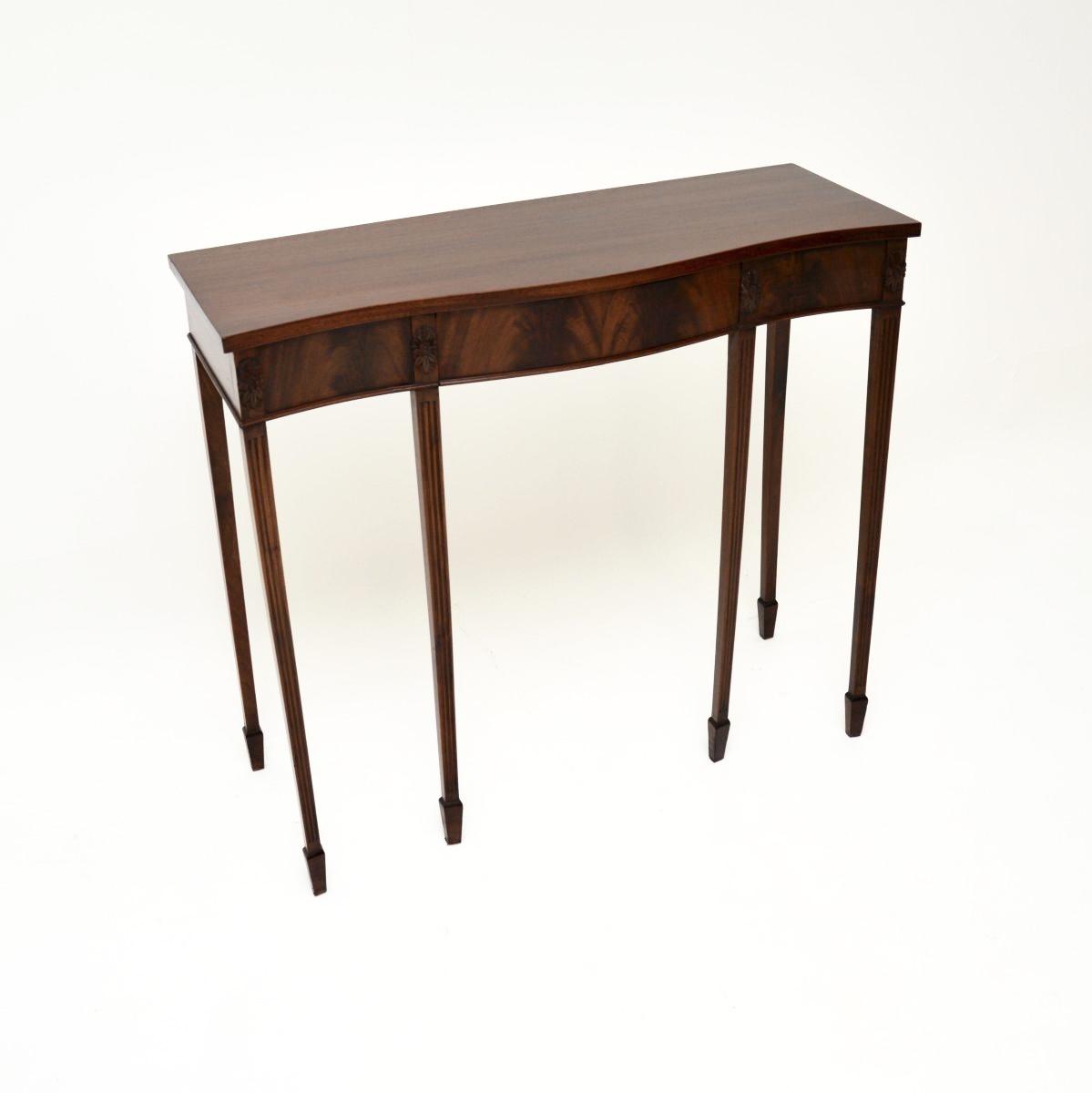 Antique Edwardian Mahogany Console Table (1 of 9) Antique Edwardian Mahogany Console Table (1 of 9)