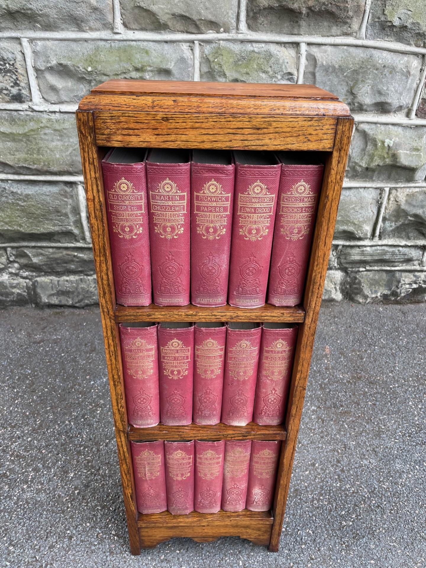 Antique Small Oak Open Bookcase (1 of 10)